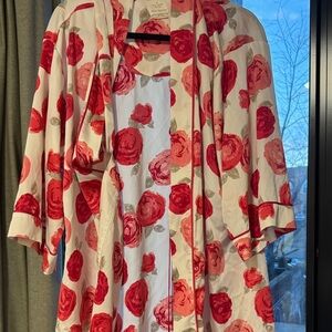 Kate Spade Floral Print Women's Robe and Nightgown